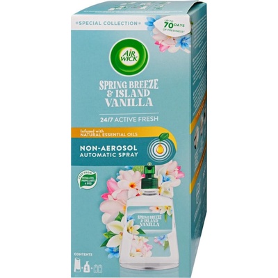 Air Wick Difuzér a náplň do osvěžovače vzduchu Active Fresh Jarní vánek a vanilka 228 ml