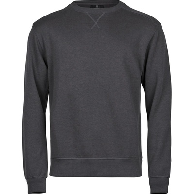TeeJays mikina Interlock TJ 5504 COT-18550467001 šedá tmavá