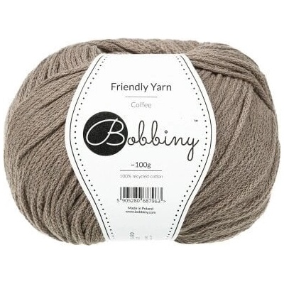 Bobbiny Friendly Yarn Coffee Плетива прежда (FY-013)