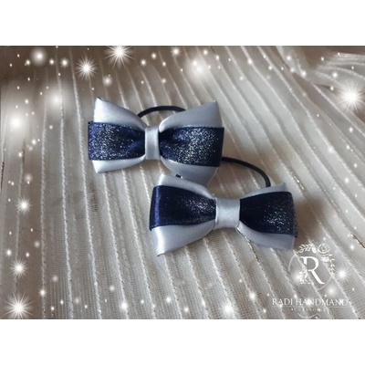 Radi handmade Ластички за коса панделка в синьо (028)