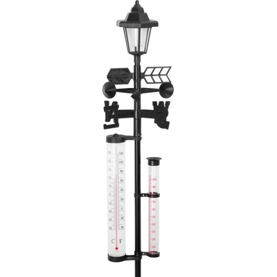 Meteostanica SWS29, 158 cm, záhradný zrážkomer, teplomer, solárna lampa, smer vetra