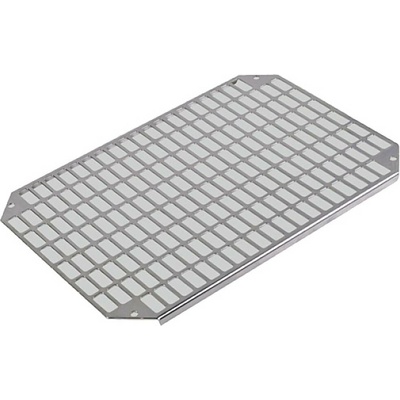 Fibox Mounting plate perforated (450x350x2mm-26x11mm) Galvanized steel Mounting plate s otvory ocel pozinkovaná (d x š)