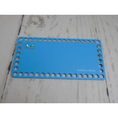 Dno na košík obdélník 10x20cm modrá