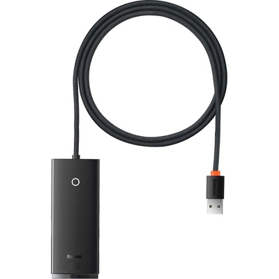 Baseus USB хъб Baseus WKQX030101 USB-A Lite series 4в1, черен (WKQX030101_VZ)