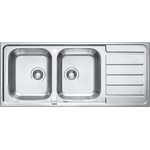 Alveus Line Maxim - Мивка 116x50 см, с регулиране на оттока, от неръждаема стомана 1087975 (1087975) Мивка за вграждане