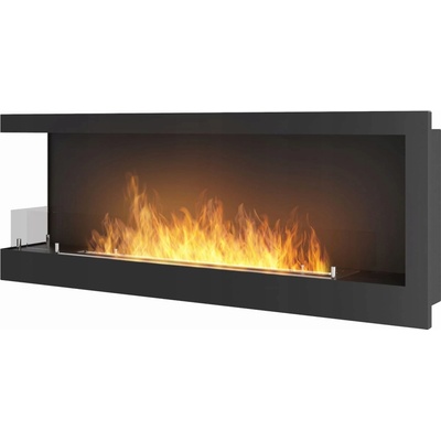 Simplefire Bio krb na zabudovanie rohový ľavý 120cm Corner L 1200 so sklom