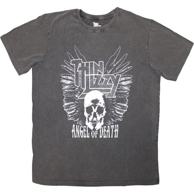 Thin Lizzy Angel of Death Stone Wash Charcoal Grey S Риза (TLSTNW18MC01)
