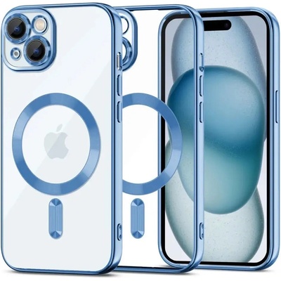 Tech-Protect Кейс Tech-Protect MagShine Line MagSafe за iPhone 15, син (9319456606652)