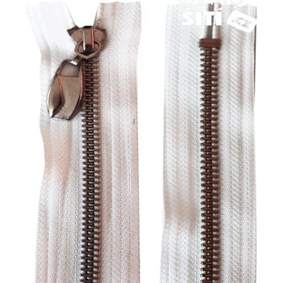 zip nikl BÍLÝ ozdobný děl.5m 3101XX