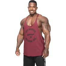 Gasp Stringer MAROON pánske športové fitness voľné tielko gaštanové