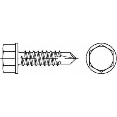 Šrouby samovývrtné TEX DIN 7504K, 6hranné, rozměr 4,8x45, balení 10 kusů