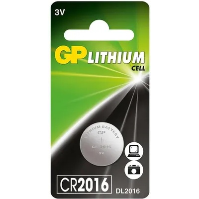 GP Batteries Литиева бутонна батерия GP CR2016 3V 1бр. /1pk/ GP (GP-BL-CR2016-7U1)