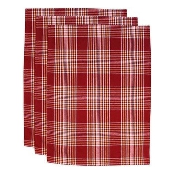 Trade Concept káro 50 x 70 cm 3ks červená