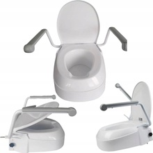 Mobilex 301703 Nadstavec na WC s poklopom a opierkami, výška 6-10-15cm, nosnosť 120kg