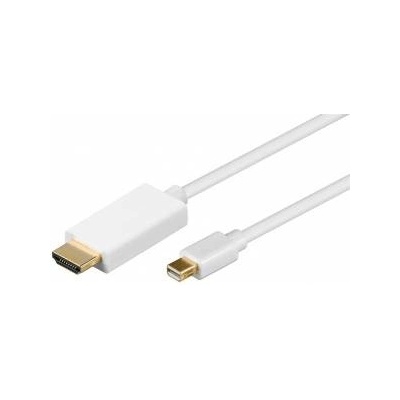 MicroConnect Mini Displayport to HDMI Cable 5m incl. audio transmission White, with gold plated plugs