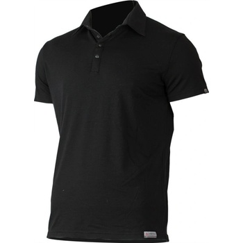 Lasting ELIOT 9090 čierna vlnené merino polo košele