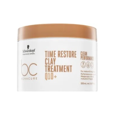 Schwarzkopf BC Bonacure Time Restore Clay Treatment Q10+ Укрепваща маска за зряла коса 500 ml