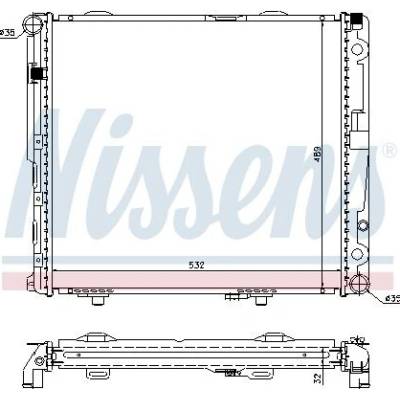Chladič motoru NISSENS 62693A