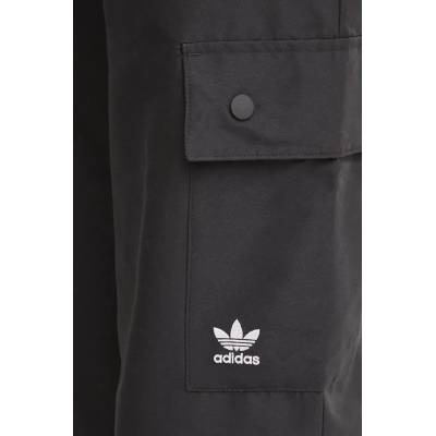 Панталон adidas Originals Essentials Woven Cargo в черно с широка каройка, с висока талия IX9974 (IX9974)