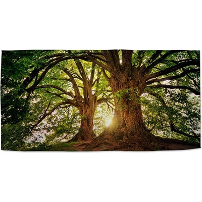 Sablio Ručník s potiskem Stromy 50 x 100 cm
