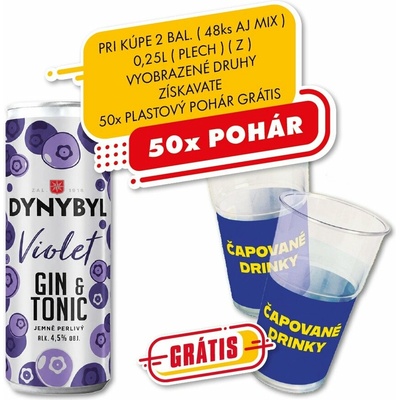 Dynbyl Violet Gin & Tonic 6% 0,25 l (plech)