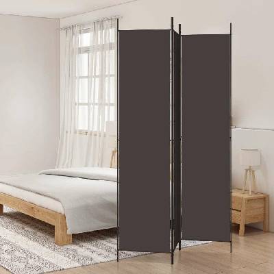 vidaXL 3dílný paraván 150x220 cm textil 350196 Hnědá
