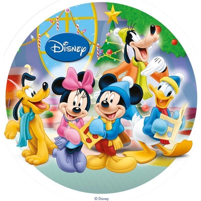 Jedlý papír MICKEY MOUSE – koledy u stromečku ● Určení: Obrázek na dort – Hledejceny.cz