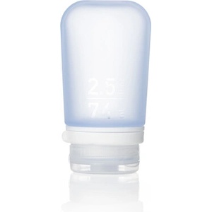 humangear GoToob+ Силиконова бутилка за пътуване / контейнер 74 ml синьо (072705)
