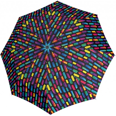 Knirps A 200 Medium Duomatic create black elegantní plnoautomatický deštík 9572018542 vícebarevný