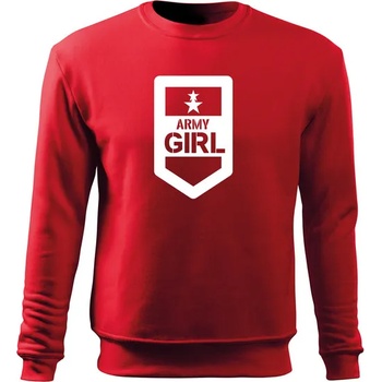 DRAGOWA детски суитшърт Army Girl, червен (7292)