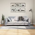 vidaXL Килим IZA с къс косъм, скандинавски вид, сив, 100x200 см (375451)