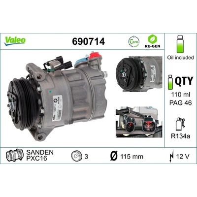Kompresor klimatizace VALEO 690714