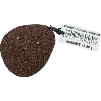 UnderCarp Závažie z kameňa Očko Obratlík Bordó Hmotnosť 50-70g