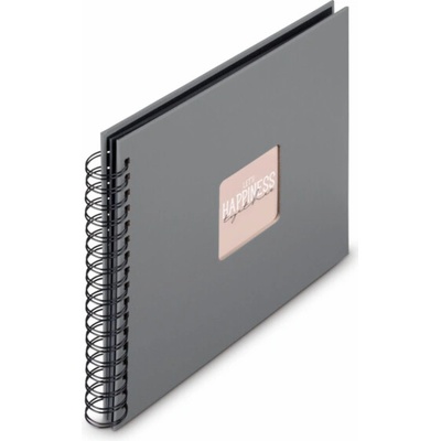 Hama "Fine Art" Spiral Steingrau 28x24 50 black Pages 9840