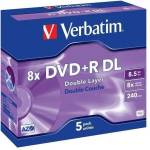 Verbatim DVD-R Verbatim 8, 5 GB 8x 5 pcs 5 броя 8, 5 GB 8x (5 броя) (0023942435419)