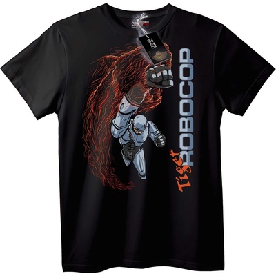 NOONEBRAND Тениска RoboCop тигър действие - L, Black