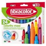 Fibracolor Флумастери Colorito Maxi 6мм 24 цвята