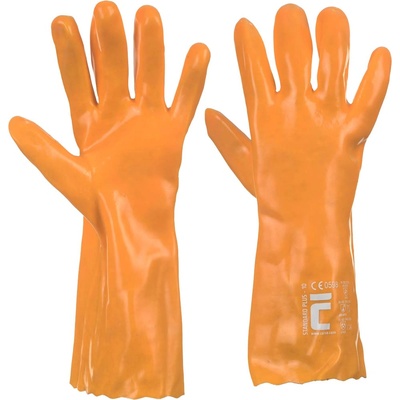 CERVA Cerva standard plus / Шити памучни ръкавици, потопени в pvc - жълти 9 (0110022370090)