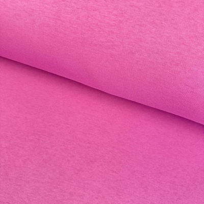 Teplákovina počesaná 300g - Růžová pink