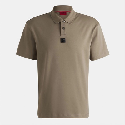 HUGO Блуза с яка HUGO Men's Deabono Short Sleeve Polo Shirt - Med Brown 219