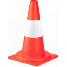 Výstražné dopravné kužele z PVC 34 cm Červeno-Biela