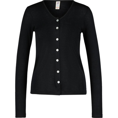 Engel Дамско вълнено яке Engel Women's Fine Ribbed Cardigan Wool jacket - Black - размер 34/36 (EU) (105-1731-0211)
