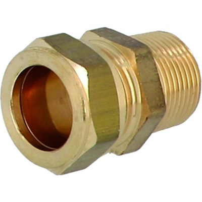 GENERAL FITTINGS Mosadzný svorný prechod s vonkajším závitom 1/2" x 22 mm 1N0001H042200G