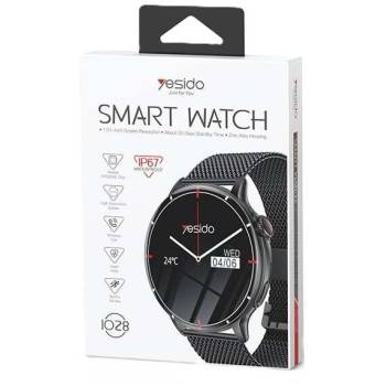 Yesido IO28 Smartwatch BT5.2 300mAh IP67 черен (YID000453) (YID000453)