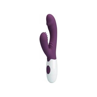 Boss of Toys Pretty Love Andre Dual-Action Silicone Intimate Device Purple 21cm