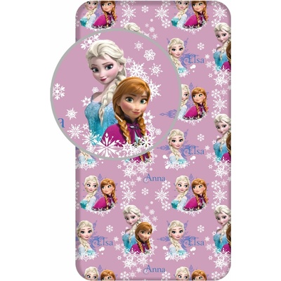 Jerry Fabrics Prestieradlo Frozen Duo Sisters 02 90x200x25