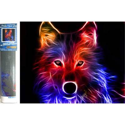 Norimpex - Puzzle Diamond Painting Vlčí prízrak 30x40cm - 1 - 39 piese