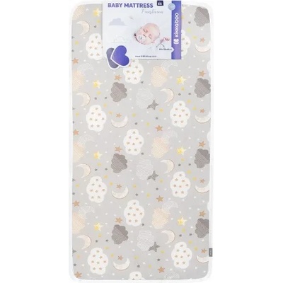 KikkaBoo Матрак KikkaBoo - Fantasia, 60 x 120 x 9 cm, Clouds Grey (41107030001)