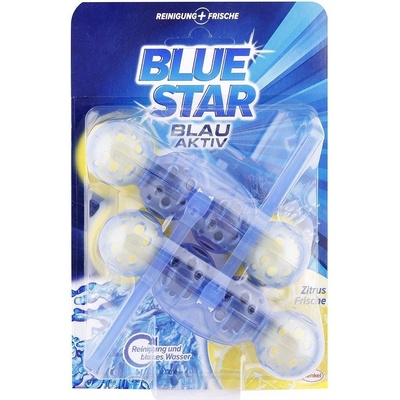 BLUE STAR Blau Aktiv Závěsný čistič citrusová svěžest WC 2 x 50 g
