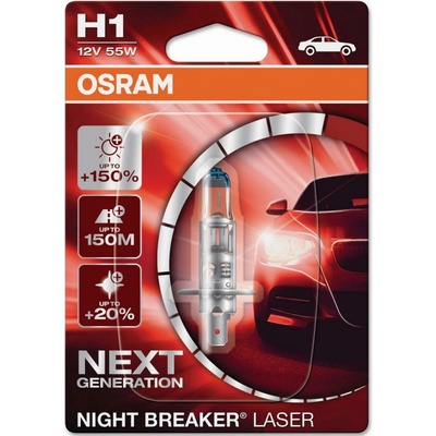 Osram Night Breaker Laser H1 P14,5s 12V 55W 64150NL-01B